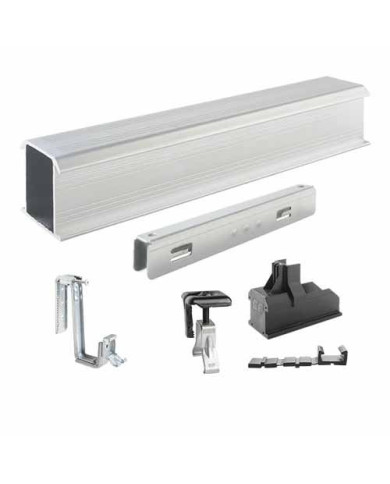 Fixation de panneau solaire sur tuiles mécaniques plates/faiblement