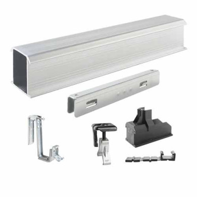 Fixation de panneau solaire sur tuiles mécaniques plates/faiblement