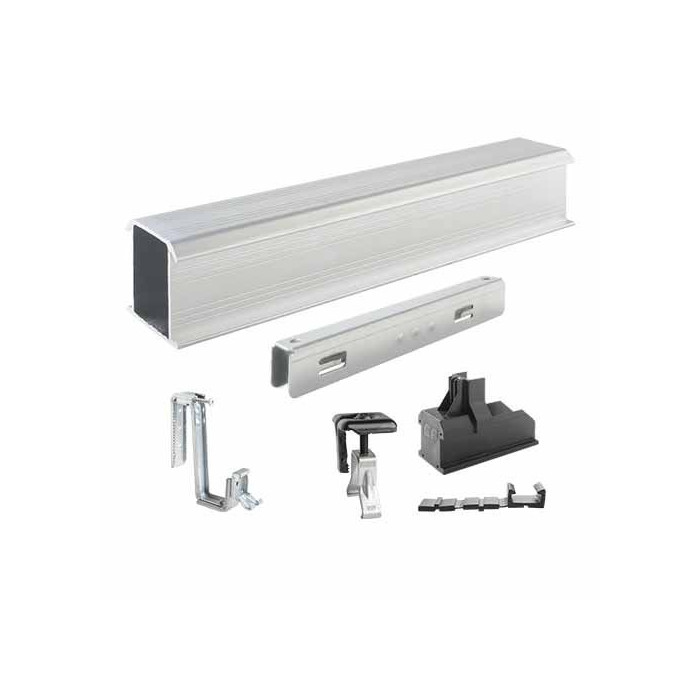 Fixation de panneau solaire sur tuiles mécaniques plates/faiblement